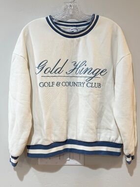 Gold Hinge Sweatshirt Women's Size XS Pullover top